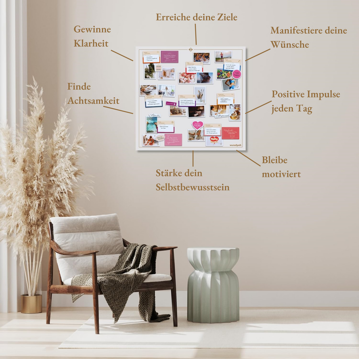 Premium Set mit XL Poster und 162 Karten für Achtsamkeit & Manifestation
