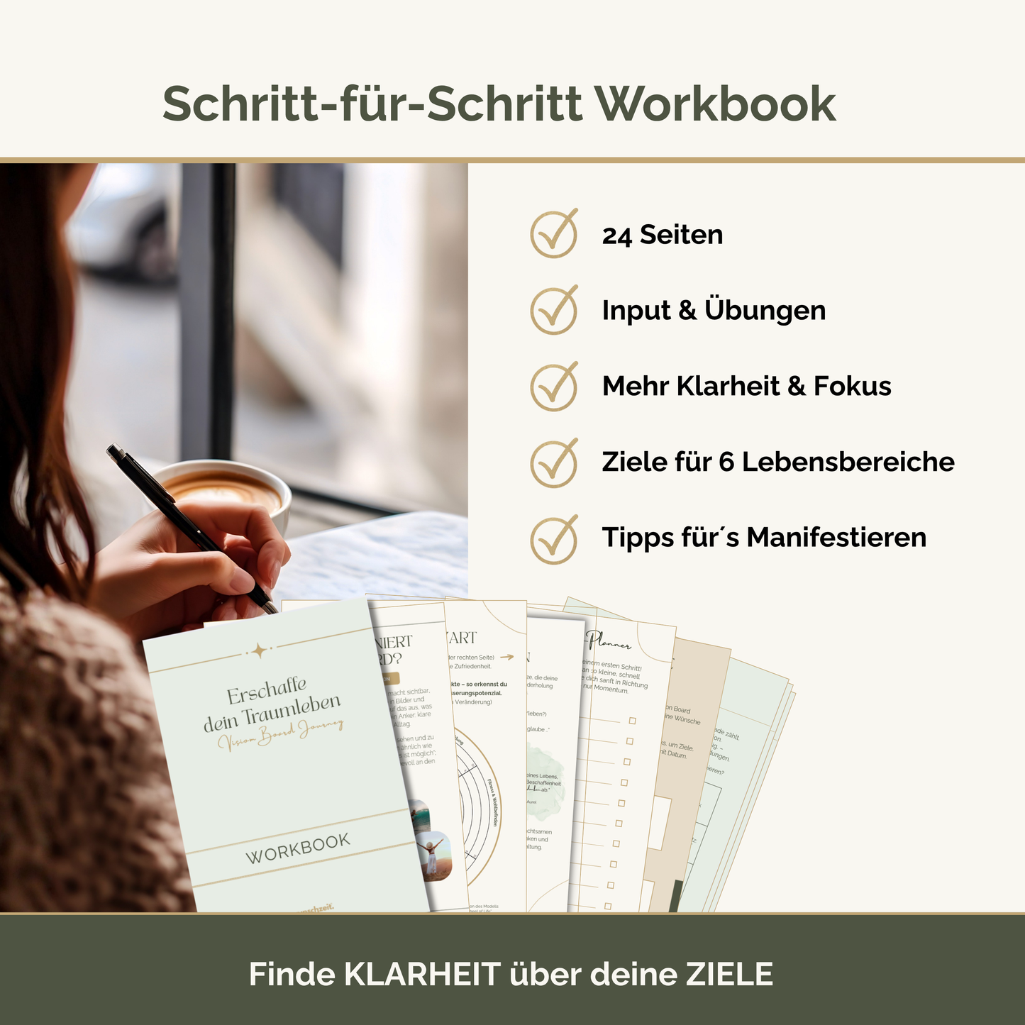 Easy Set mit 200 Bildkarten & Affirmationen und Vision Map mit 18 Slots