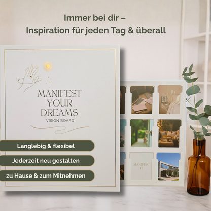 Easy Set mit 200 Bildkarten & Affirmationen und Vision Map mit 18 Slots