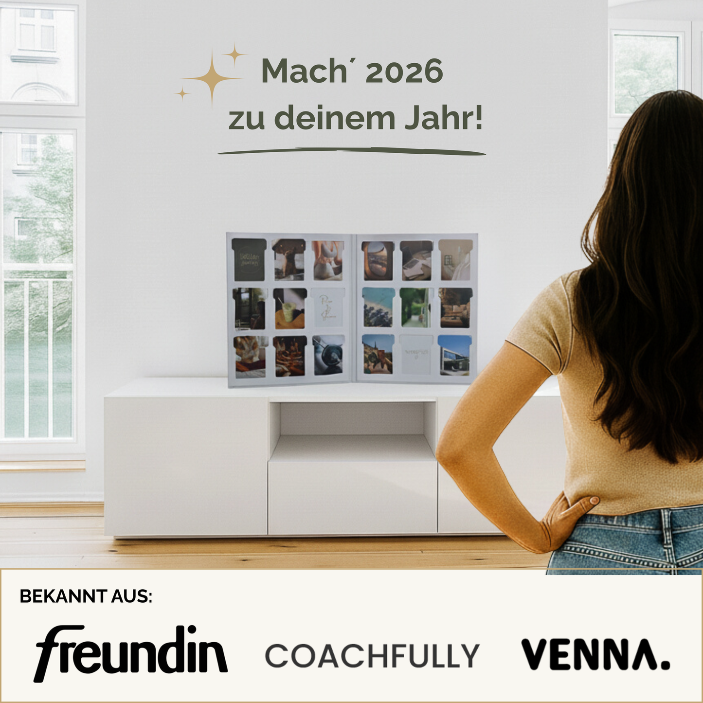 Easy Set mit 200 Bildkarten & Affirmationen und Vision Map mit 18 Slots